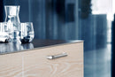 Satin Steel "Vibe" Cup Knob and Drawer Pull