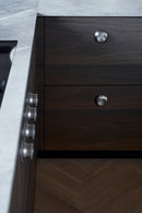 Satin Steel "Vibe" Cup Knob and Drawer Pull