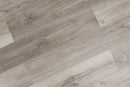 SPC Vinyl Rigid Core 7" Width 60" RL, 7mm Thick, 1.5mm IXPE Axiom Frost, Victorum Floors - Mazzia Collection angle plank view