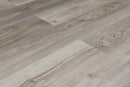 SPC Vinyl Rigid Core 7" Width 60" RL, 7mm Thick, 1.5mm IXPE Axiom Frost, Victorum Floors - Mazzia Collection angle plank view 3