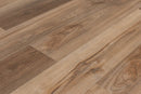 SPC Vinyl Rigid Core 7" Width 60" RL, 7mm Thick, 1.5mm IXPE Lithe Sequoia, Victorum Floors - Mazzia Collection angle plank view