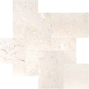 Mayra White Limestone Antique Pattern Tumbled - Full Truckload top product shot view