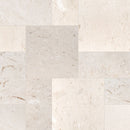Mayra White Limestone Antique Pattern Tumbled - Full Truckload top view