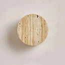 Vintage Round Travertine Wall Lamp