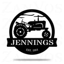 Vintage Tractor Monogram