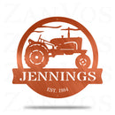 Vintage Tractor Monogram