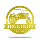 Vintage Tractor Monogram