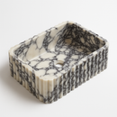 Calacatta Marble Sink | Handcrafted Italian White and Black Stone Basin
