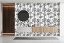Black Palms Pattern Wallpaper