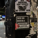 Virtuous Vandalism “There Can Never Be a Justification for Genocide” Sticky Notes 3" x 3" Pack of 50 | Combat and Cover Offensive Public Messages with Adhesive Protest Notes