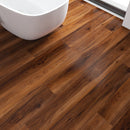 SPC Vinyl Rigid Core 7" Width 60" RL, 6mm Thick, 1.5mm IXPE Vivid Copper, Veritas - Mazzia Collection bath view 5