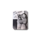 Vote As You Please But Please Vote Handmade Metal Lapel Pin Feminist Brooch