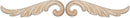 Oak Veneered Pressed Wood Decorative Ornaments 1-1/2" x 5 1/2", Sold by the Pair