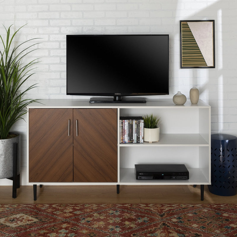 Bookmatch Hampton Asymmetrical Sideboard / TV Stand