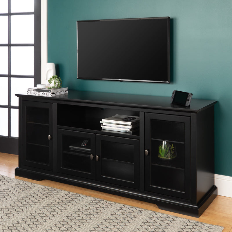 70" Highboy Style Wood TV Stand