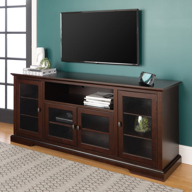 70" Highboy Style Wood TV Stand