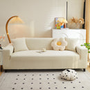 Fleece Stretch Sofa Slipcover Washable Soft Spandex Couch Cover Furniture Protector