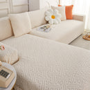 L Shape Sectional Sofa Cover Soft Stretch Furniture Protector Couch Slipcover with 1pcs Free Pillowcases