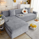 L Shape Couch Cover Stretch Soft Sectional Sofa Cover Furniture Protector Slipcover for Couch with 1pcs Free Pillowcases