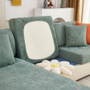 Cooling Silk Fabric Stretchable Cushion Cover, Non-Slip Furniture Protector for Kids, Chaise Lounge Cushion Covers