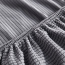 Grid Textured Stretch Sofa Cover, Soft Elastic Slipcover for Couch Protection