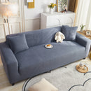 Grid Textured Stretch Sofa Cover, Soft Elastic Slipcover for Couch Protection