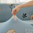 Super Stretch Couch Covers with Elastic Bottom, Non Slip Sofa Cover for Sectional L Shape Sofa, Protects Furniture from Dogs and Kids