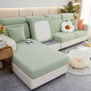 Polar Fleece Couch Cushion Covers, Stretch Sofa Seat Cushion Covers, Elastic Furniture Protector for Pets, Kid