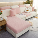 Polar Fleece Couch Cushion Covers, Stretch Sofa Seat Cushion Covers, Elastic Furniture Protector for Pets, Kid