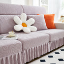 Elastic Skirted Couch Cushion Covers for 1/2/3/4-Seater Sofas, Furniture Protector for Pets, Kids