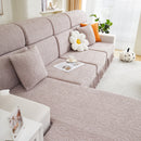 Sofa Seat Cover, Sunflower Patterned Elastic Skirted Couch Cushion Covers for 1/2/3/4-Seater Sofas