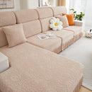 Sofa Seat Cover, Sunflower Patterned Elastic Skirted Couch Cushion Covers for 1/2/3/4-Seater Sofas