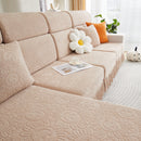 Sofa Seat Cover, Sunflower Patterned Elastic Skirted Couch Cushion Covers for 1/2/3/4-Seater Sofas