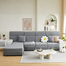 Sofa Seat Cover, Sunflower Patterned Elastic Skirted Couch Cushion Covers for 1/2/3/4-Seater Sofas