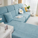 Sofa Seat Cover, Sunflower Patterned Elastic Skirted Couch Cushion Covers for 1/2/3/4-Seater Sofas
