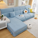 Tailored Sofa Cushion Covers Stretch Couch Seat Covers  with Skirt for Sectional Sofas
