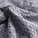 Growth Rings Jacquard Fleece Fabric Stretch Cushion Cover, Non-Slip Furniture Protector for Kids, Couch Cushion Covers