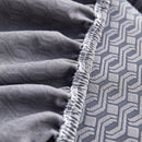 Growth Rings Jacquard Fleece Fabric Stretch Cushion Cover, Non-Slip Furniture Protector for Kids, Couch Cushion Covers