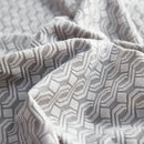 Growth Rings Jacquard Fleece Fabric Stretch Cushion Cover, Non-Slip Furniture Protector for Kids, Couch Cushion Covers