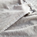 Growth Rings Jacquard Fleece Fabric Stretch Cushion Cover, Non-Slip Furniture Protector for Kids, Couch Cushion Covers