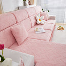 Stretchable Chaise Lounge Sofa Covers and Couch Seat Covers with Skirt for Sectional Couches