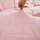 Stretchable Chaise Lounge Sofa Covers and Couch Seat Covers with Skirt for Sectional Couches