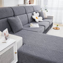 Stretchable Chaise Lounge Sofa Covers and Couch Seat Covers with Skirt for Sectional Couches