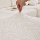 Stretchable Chaise Lounge Sofa Covers and Couch Seat Covers with Skirt for Sectional Couches