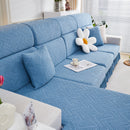 Stretchable Chaise Lounge Sofa Covers and Couch Seat Covers with Skirt for Sectional Couches