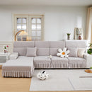 Stretchable Chaise Lounge Sofa Covers and Couch Seat Covers with Skirt for Sectional Couches