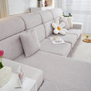 Stretchable Chaise Lounge Sofa Covers and Couch Seat Covers with Skirt for Sectional Couches