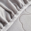 Lucky Clover Slipcover Non-Slip Stretch Jacquard Polar Fleece Sofa Cover for Pets, Cushions, Couches