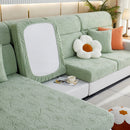 Lucky Clover Slipcover Non-Slip Stretch Jacquard Polar Fleece Sofa Cover for Pets, Cushions, Couches