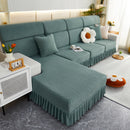 Tailored Sofa Cushion Covers Stretch Couch Seat Covers  with Skirt for Sectional Sofas